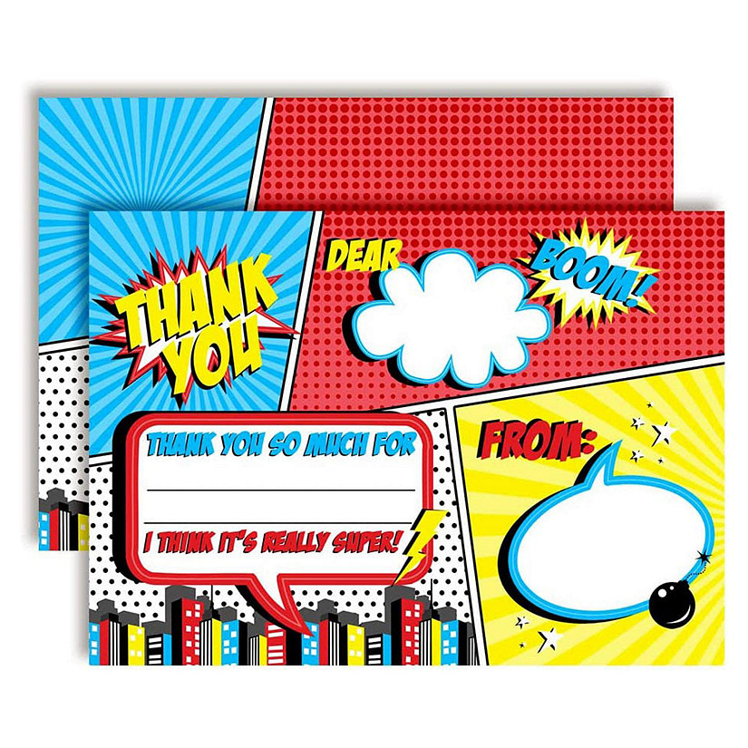 Comic Book Thank You 20pc. by AmandaCreation Image