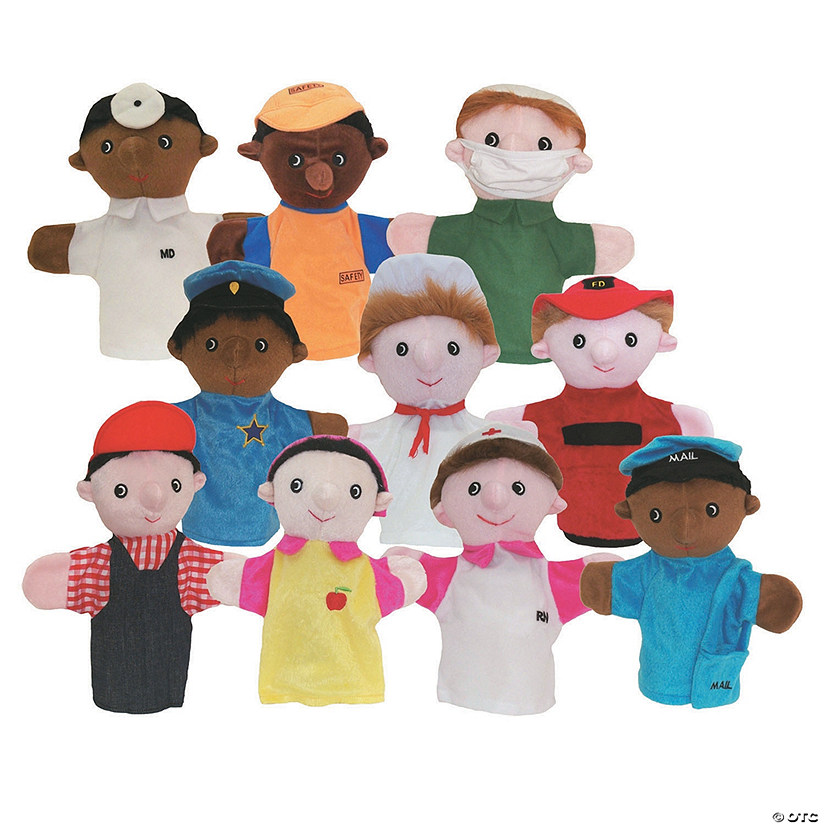 Community Helper Puppets Set Of 10 Image