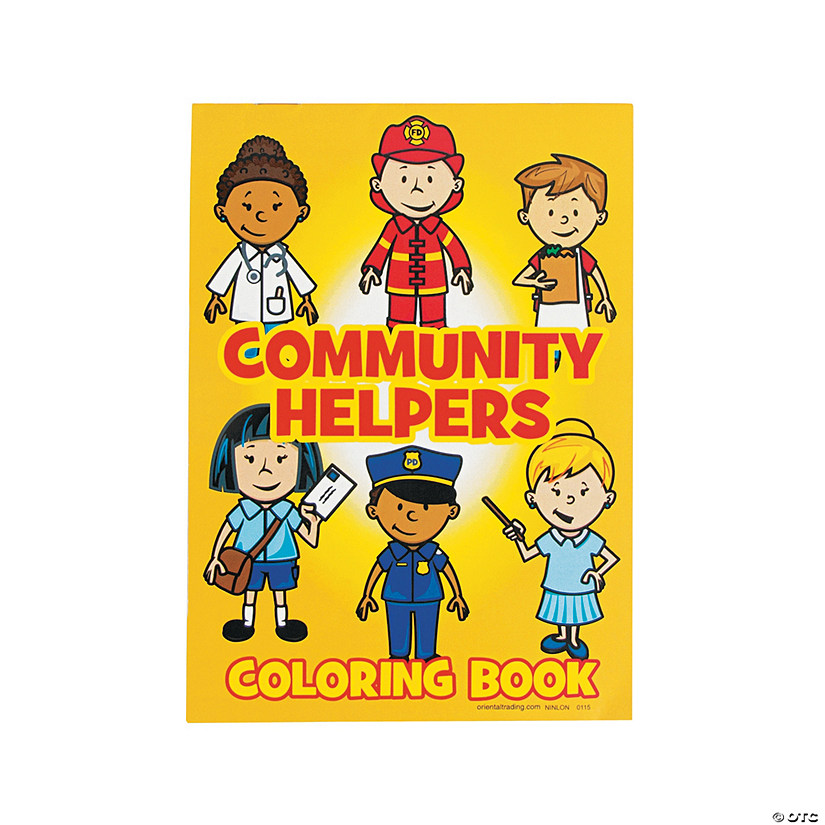 Community Helpers Coloring Books - 24 Pc. Image