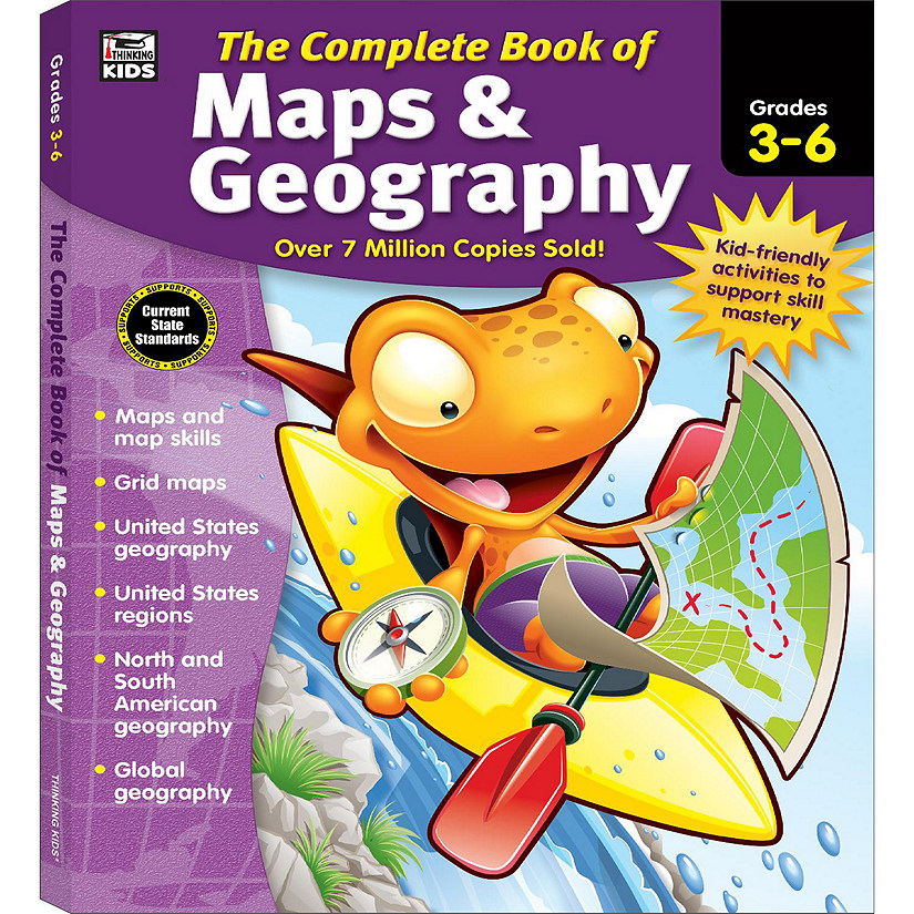 Complete Book of Maps & Geography, Grades 3 - 6 Image
