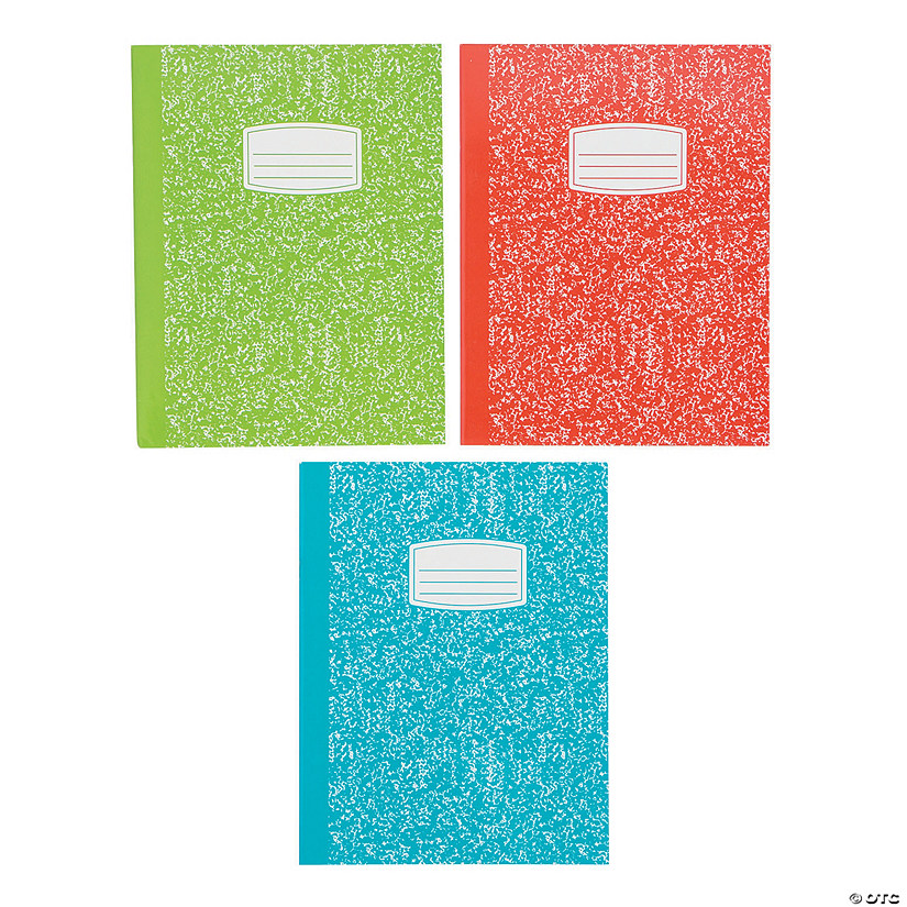 Composition Wide Rule Journals - 12 Pc. Image