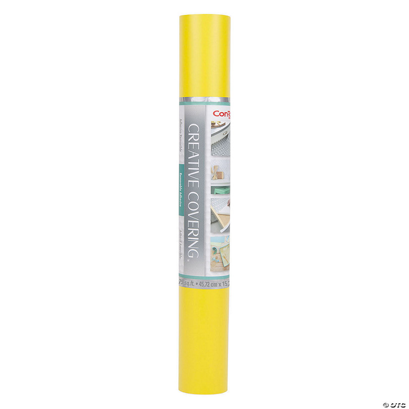 Con-Tact Brand Creative Covering Adhesive Covering, Yellow, 18" x 50 ft Image