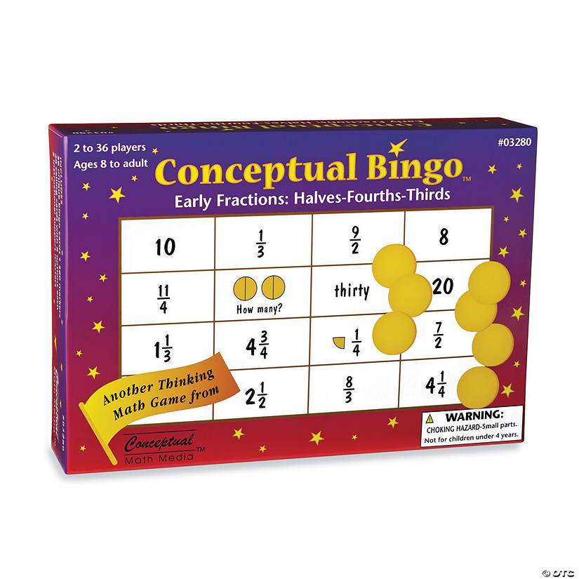 Conceptual Bingo: Early Fractions Image