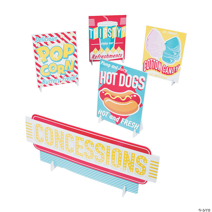 Concessions Signs - 5 Pc. Image