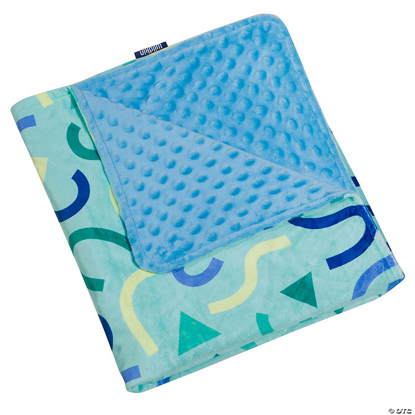 Confetti Blue Plush Baby Blanket Image