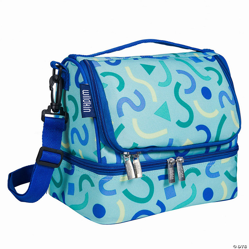 Confetti Blue Two Compartment Lunch Bag Image