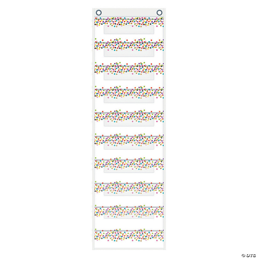 Confetti File Folder Pocket Chart Image