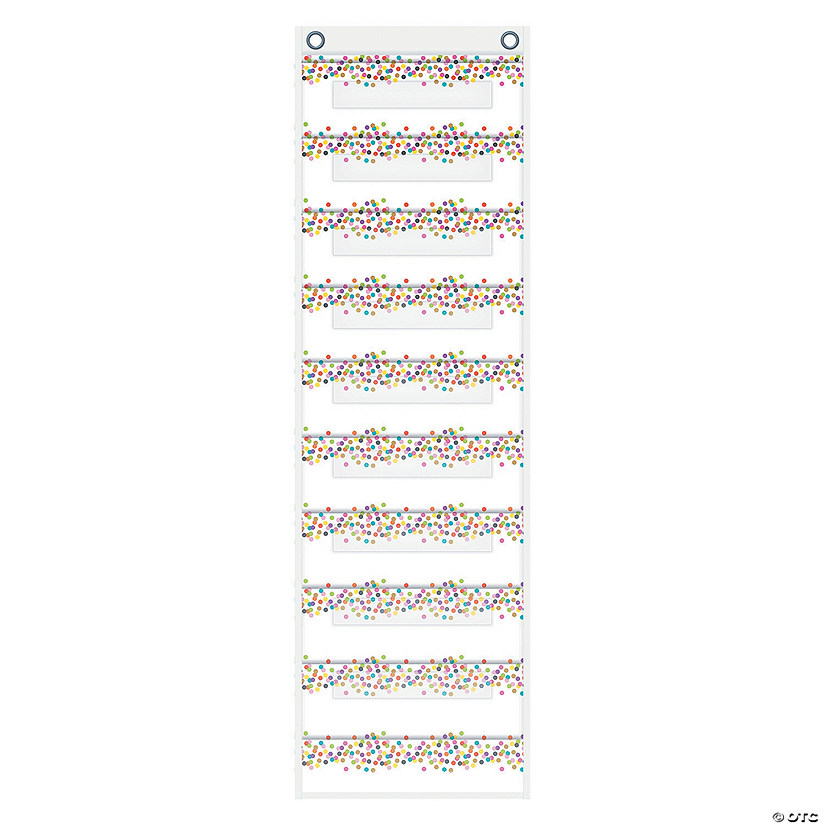 Confetti File Folder Pocket Chart Image