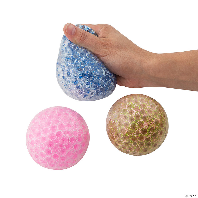 Confetti Gel Bead Squeeze Balls - 12 Pc. Image