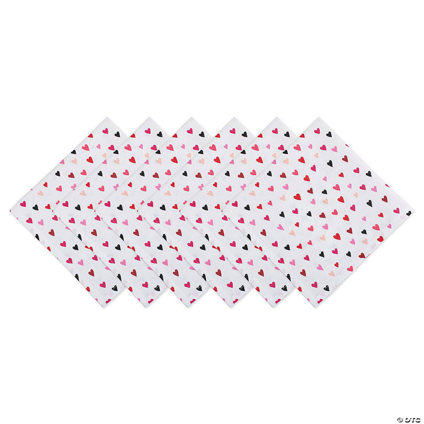 Confetti Hearts Print Napkin (Set Of 6) Image