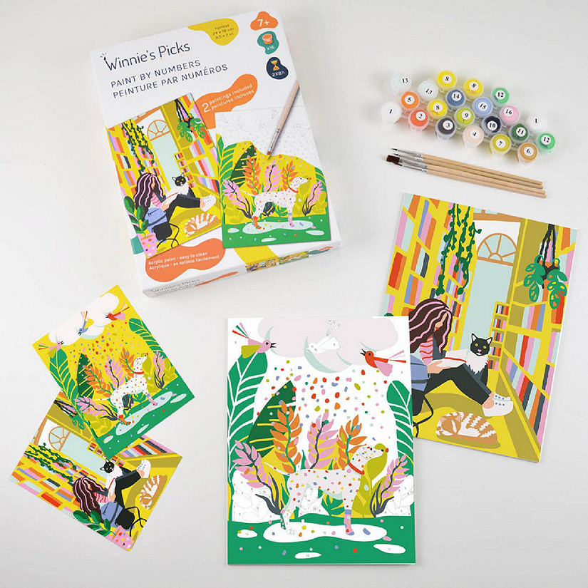 Confetti Hound &amp; Library - Kids' paint by numbers Image