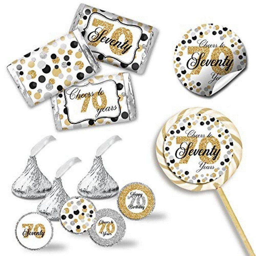 Confetti Polka Dot 70th Sticker Bundle 429pc. by AmandaCreation Image