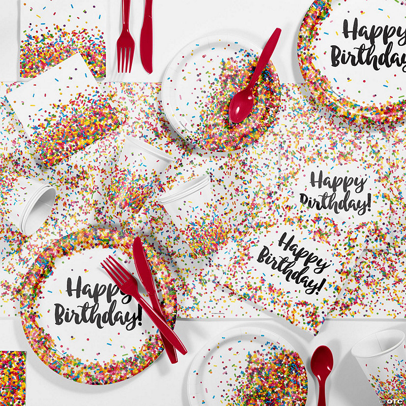 Confetti Sprinkles Birthday Party Supplies Kit Image