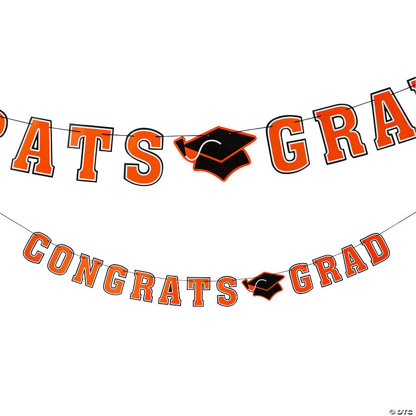 Congrats Grad Garland- Orange Image