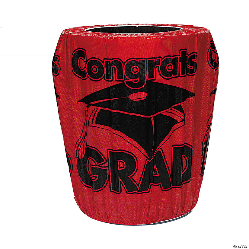 Congrats Grad Trash Plastic Can Cover Image
