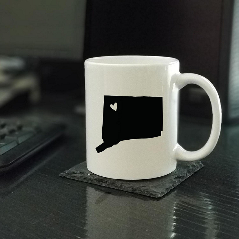 Connecticut State Heart Ceramic Mug Image