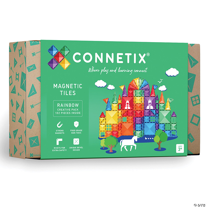 Connetix Rainbow Creative Pack &amp;#8211; 102-Piece Magnetic Building Set Image