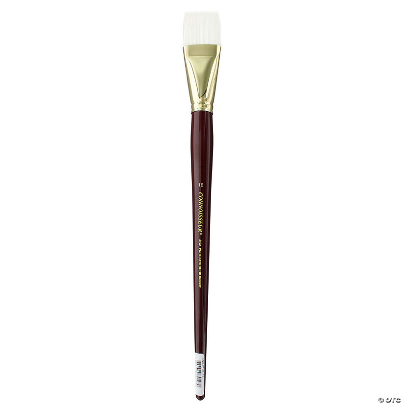 Connoisseur Pure Synthetic Bristle Brush Long Handle Bright #16&#160; &#160;&#160; &#160; Image