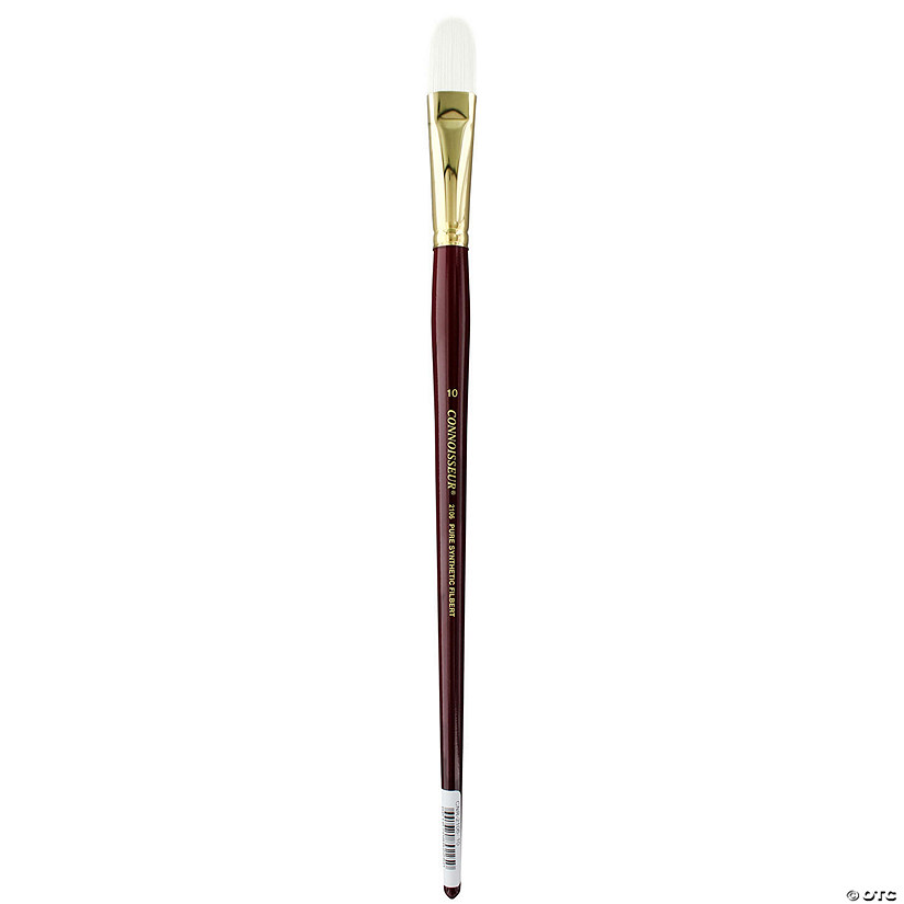 Connoisseur Pure Synthetic Bristle Brush Long Handle Filbert #10&#160; &#160;&#160; &#160; Image