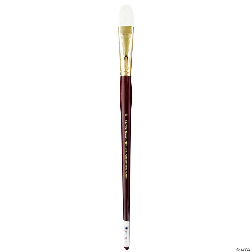 Connoisseur Pure Synthetic Bristle Brush Long Handle Filbert #12&#160; &#160;&#160; &#160; Image