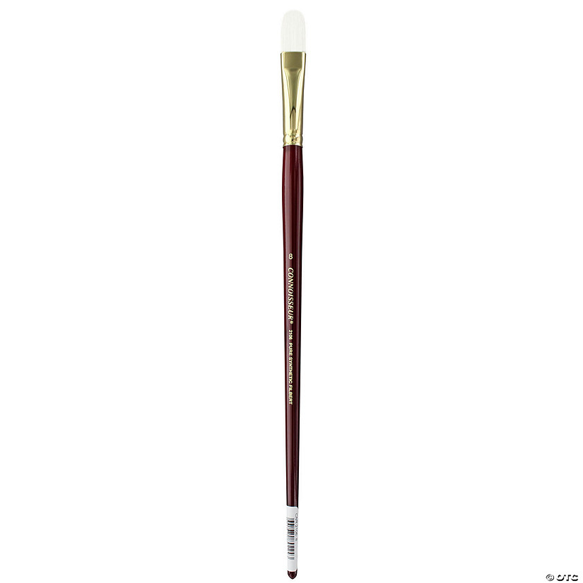 Connoisseur Pure Synthetic Bristle Brush Long Handle Filbert #8&#160; &#160;&#160; &#160; Image
