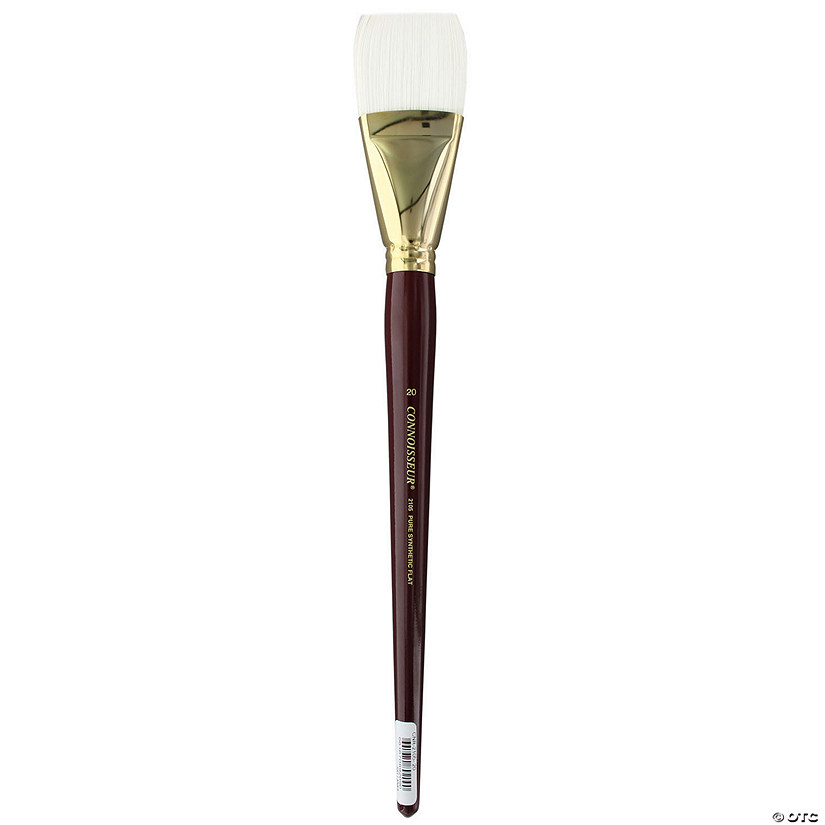 Connoisseur Pure Synthetic Bristle Brush Long Handle Flat #20&#160; &#160;&#160; &#160; Image