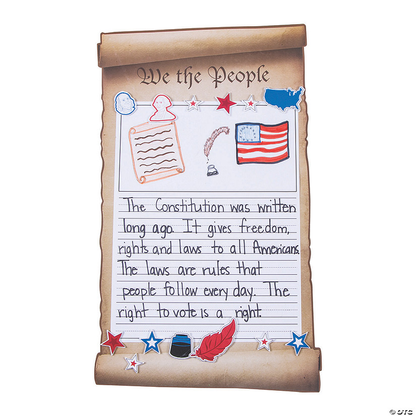 Constitution Writing Prompt Craft Kit - Makes 12 Image