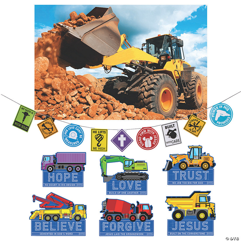 Construction VBS Site Scene Setter Decorating Kit Oriental Trading