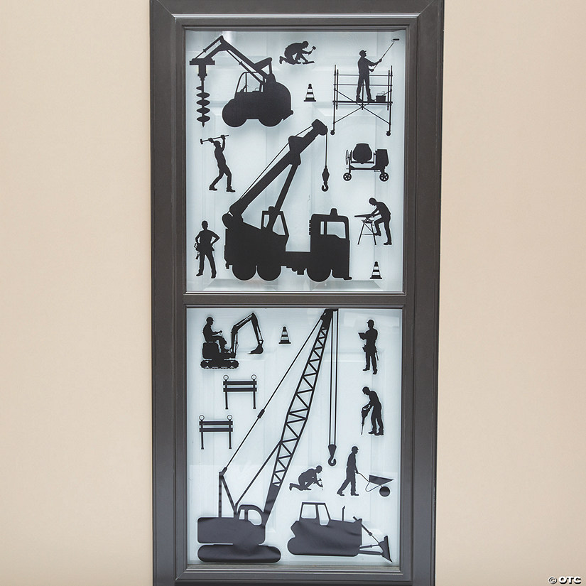 Construction Window Clings - 2 Pc. Image