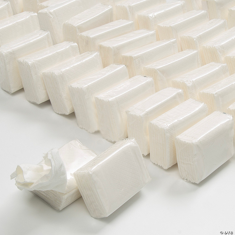 Convenient Mini Tissue Packs - 100 Pc. with 4-Ply Tissues Image