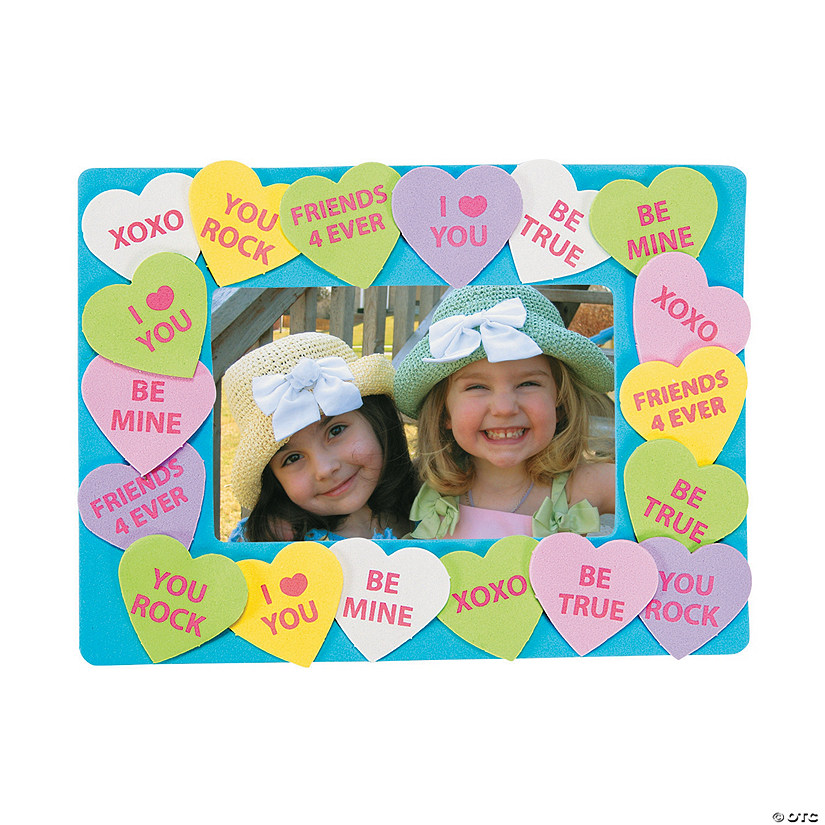 Conversation Heart Picture Frame Craft Kit - Makes 12 Image
