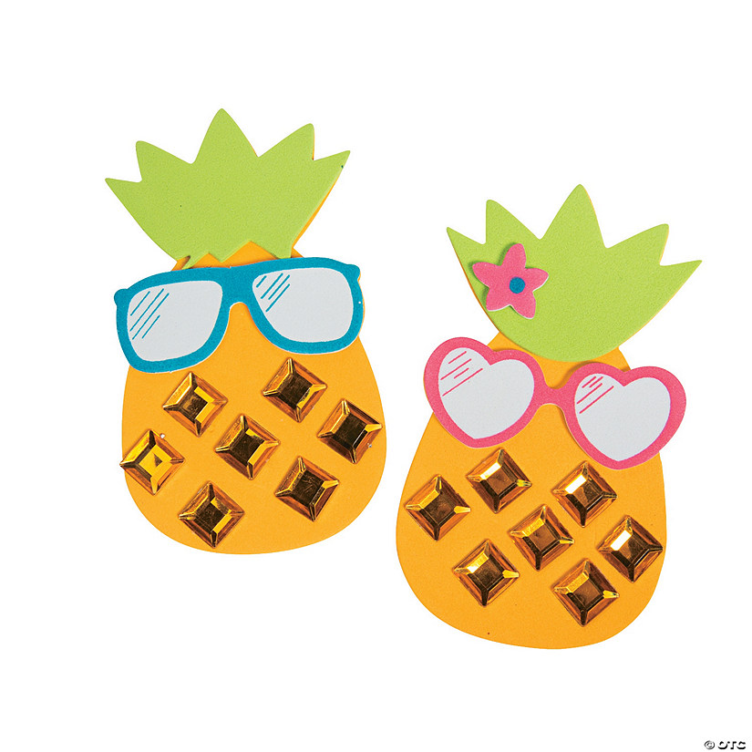 Cool Jewel Pineapple Magnet Craft Kit - Makes 12 Image