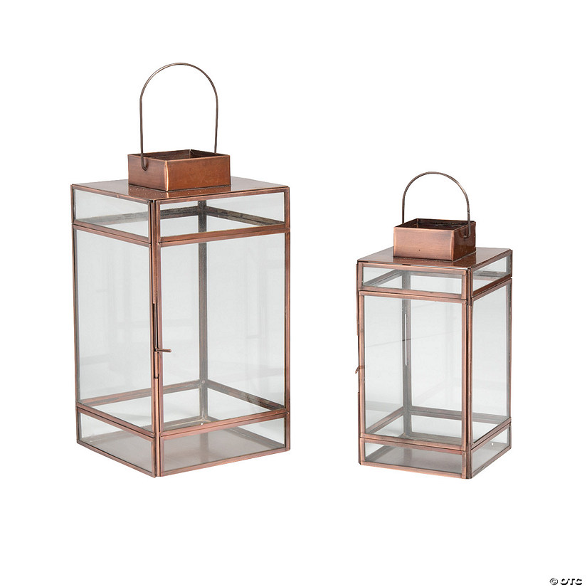 Copper Lantern Set - 2 Pc. Image