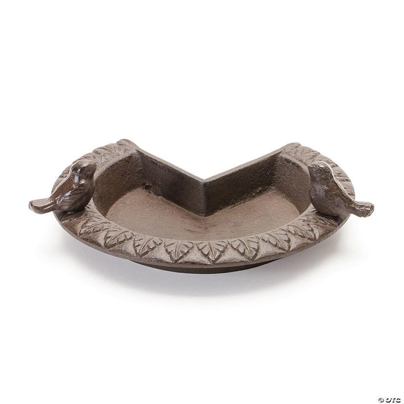 Corner Bird Feeder 8"D X 2.5"H Cast Iron Image