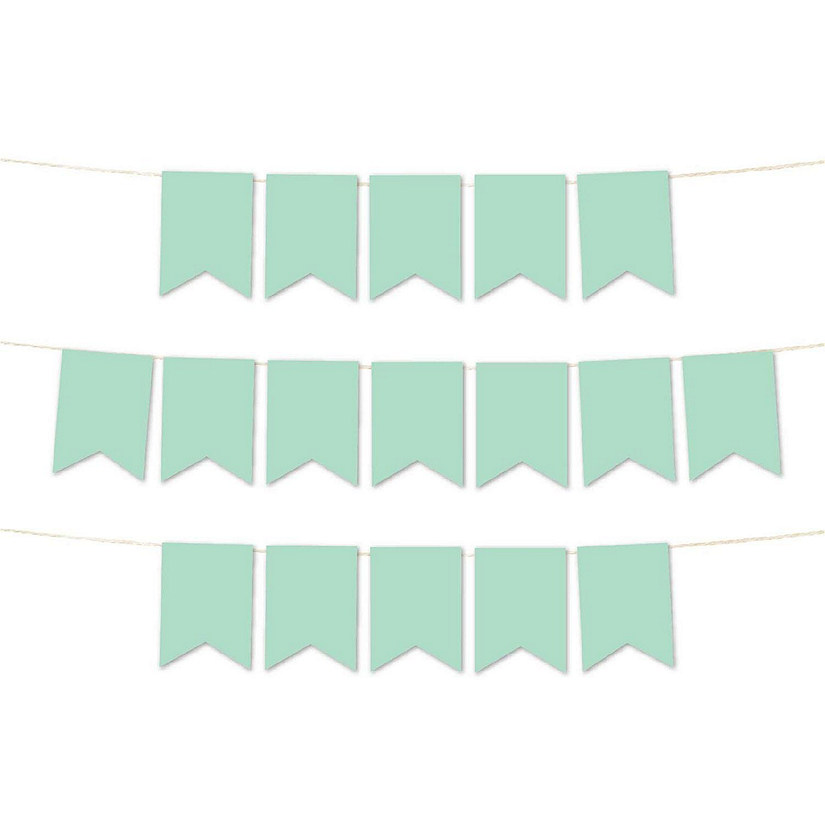 Cornflower Blue Pennant Banner - 4 x 5.5 Inch Image