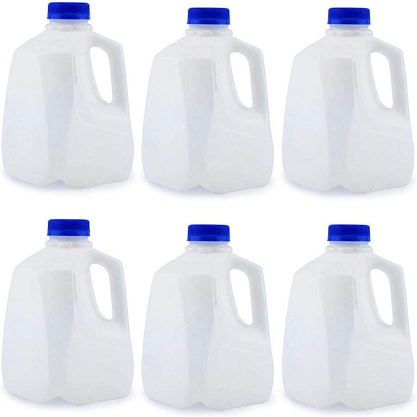 Cornucopia Brands 32oz Plastic Jugs 6 Pack 1 Quart 32 Ounce Bottles With Caps For Juice 6785