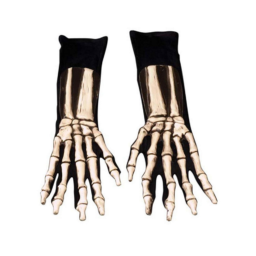 Costumes For All Occasions 1005BSG Gloves Skeleton Image