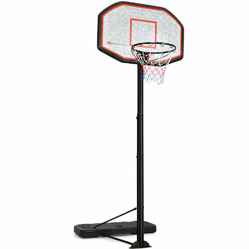 Costway 10ft 43'' Backboard In/outdoor Adjustable Height Basketball Hoop System Image