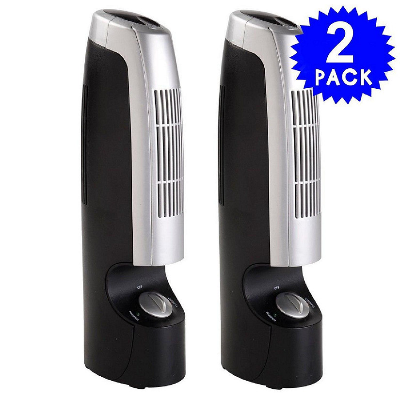 Costway 2 PCS Mini Ionic Whisper Home Air Purifier & Ionizer Pro Filter 2 Speed Image