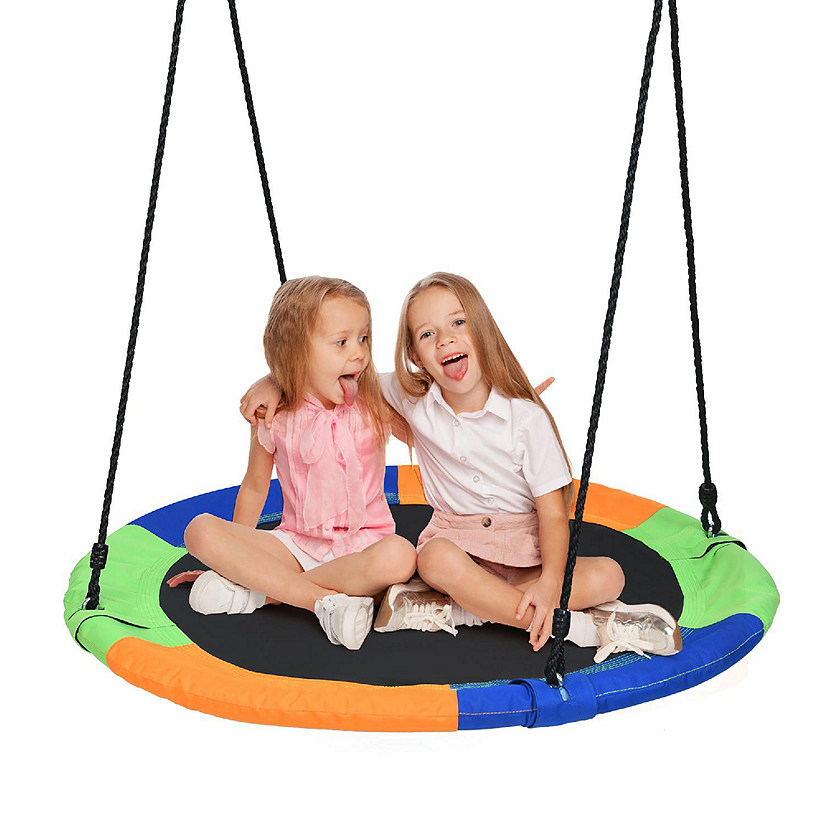 Costway 40'' Flying Saucer Tree Swing Indoor Outdoor Play Set Kids Gift Image