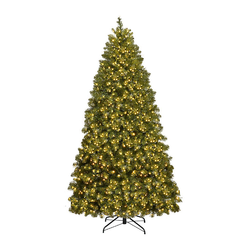 Costway 6 FT Artificial Xmas Tree with 821 PVC Branch Tips 560 Warm White LED Lights Image