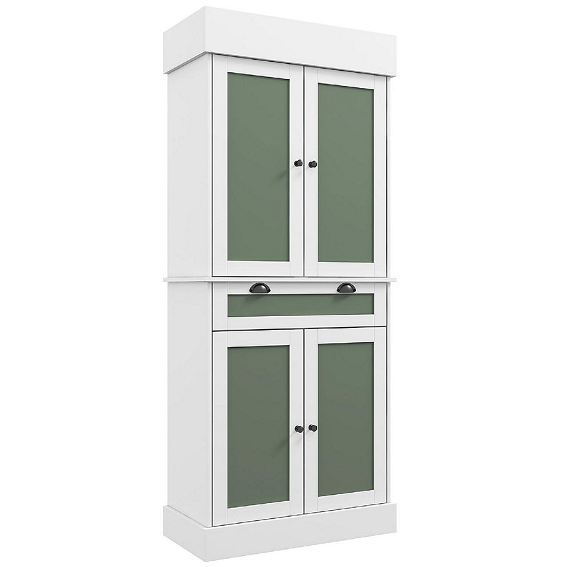 Costway Freestanding Tall Storage Cabinet Utility 2-Door Cabinet