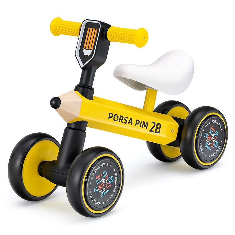 Costway Baby Balance Bike for 1-3 Years Old Riding Toy No Pedal for Boys & Girls Yellow Image