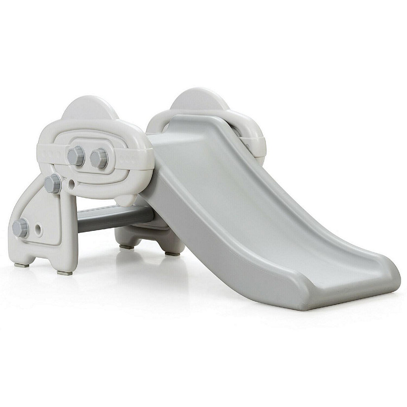 Costway Baby Slide Indoor First Play Climber Slide Set for Boys Girls Gray Image