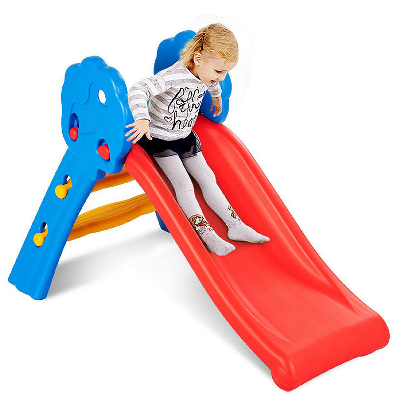 Costway Children Kids Junior Folding Climber Play Slide Indoor Outdoor Toy Easy Store Image