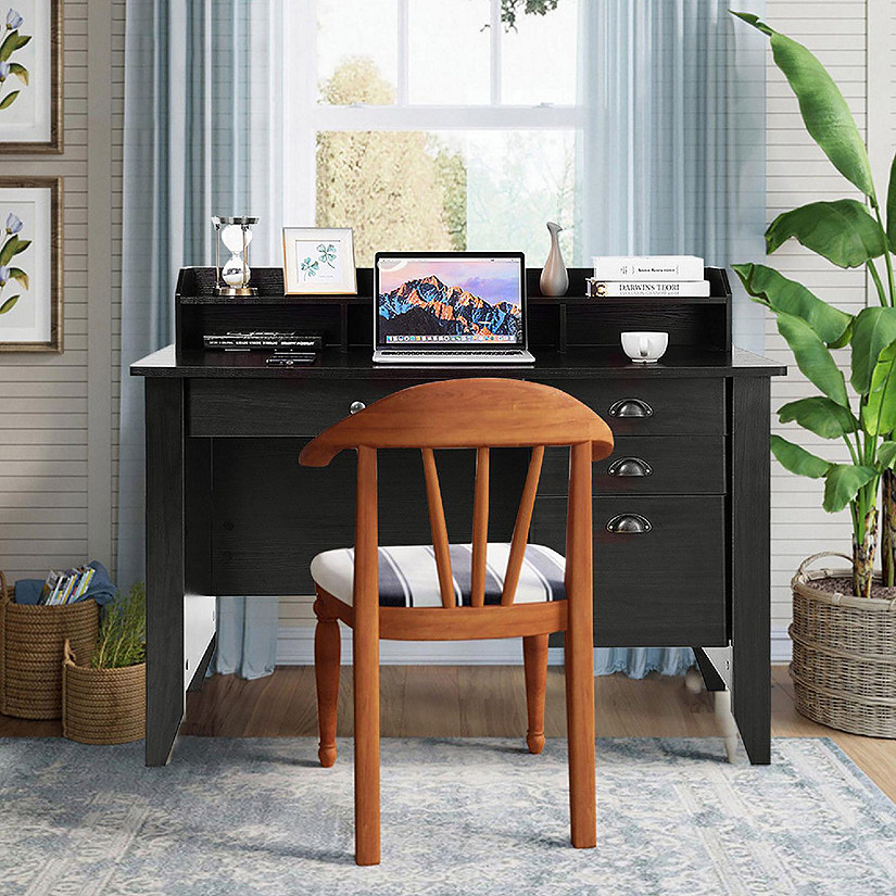 Costway Computer Desk Workstation Table With Drawers Home Office