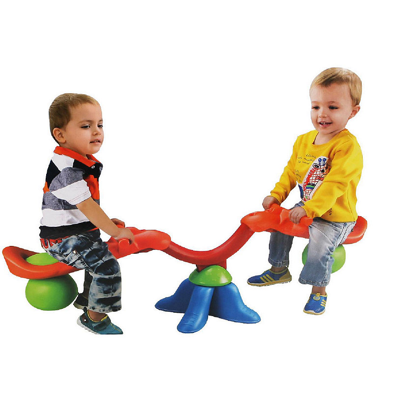 Costway Kids Seesaw 360 Degree Spinning Teeter Totter Bouncer Image