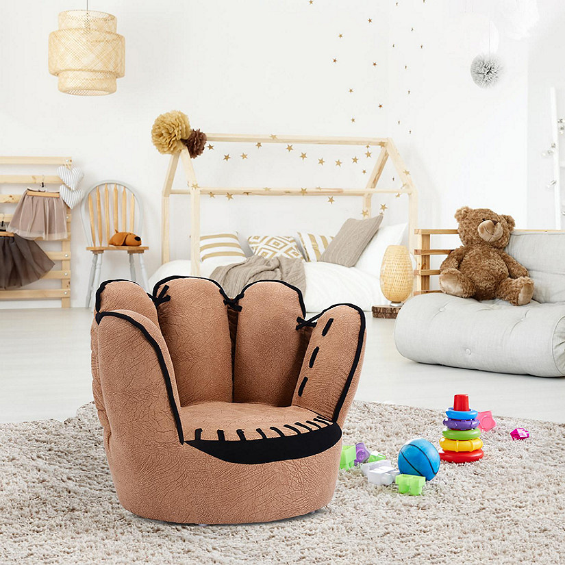 Costway Kids Sofa Five Finger Armrest Chair Couch Children Living Room Toddler Gift Image