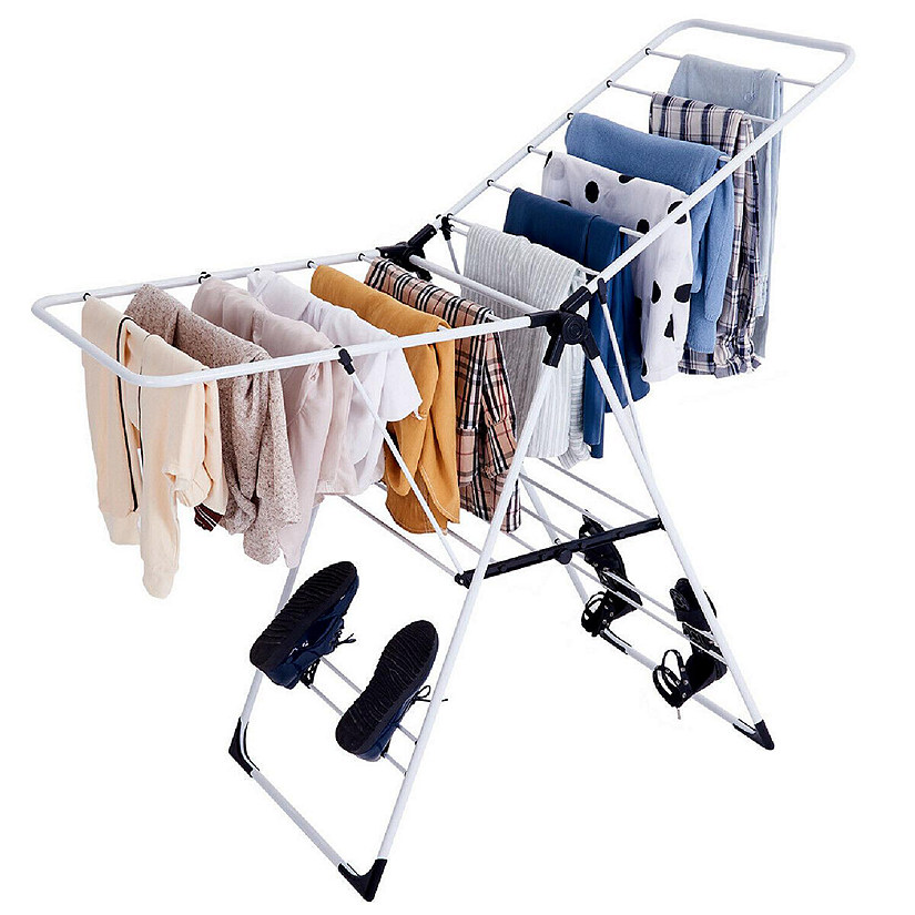 Costway Laundry Clothes Storage Drying Rack Portable Folding Dryer Hanger Heavy Duty Image