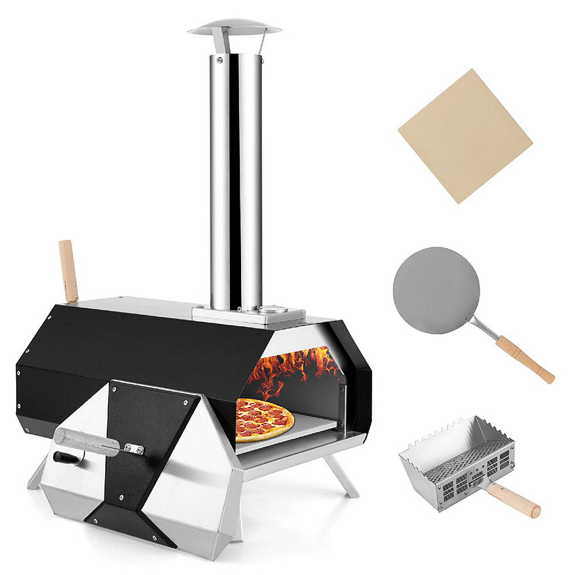 Costway Outdoor Pizza Oven Machine 12'' Pizza  Grill Maker&#160;Portable&#160;with  Foldable legs Image